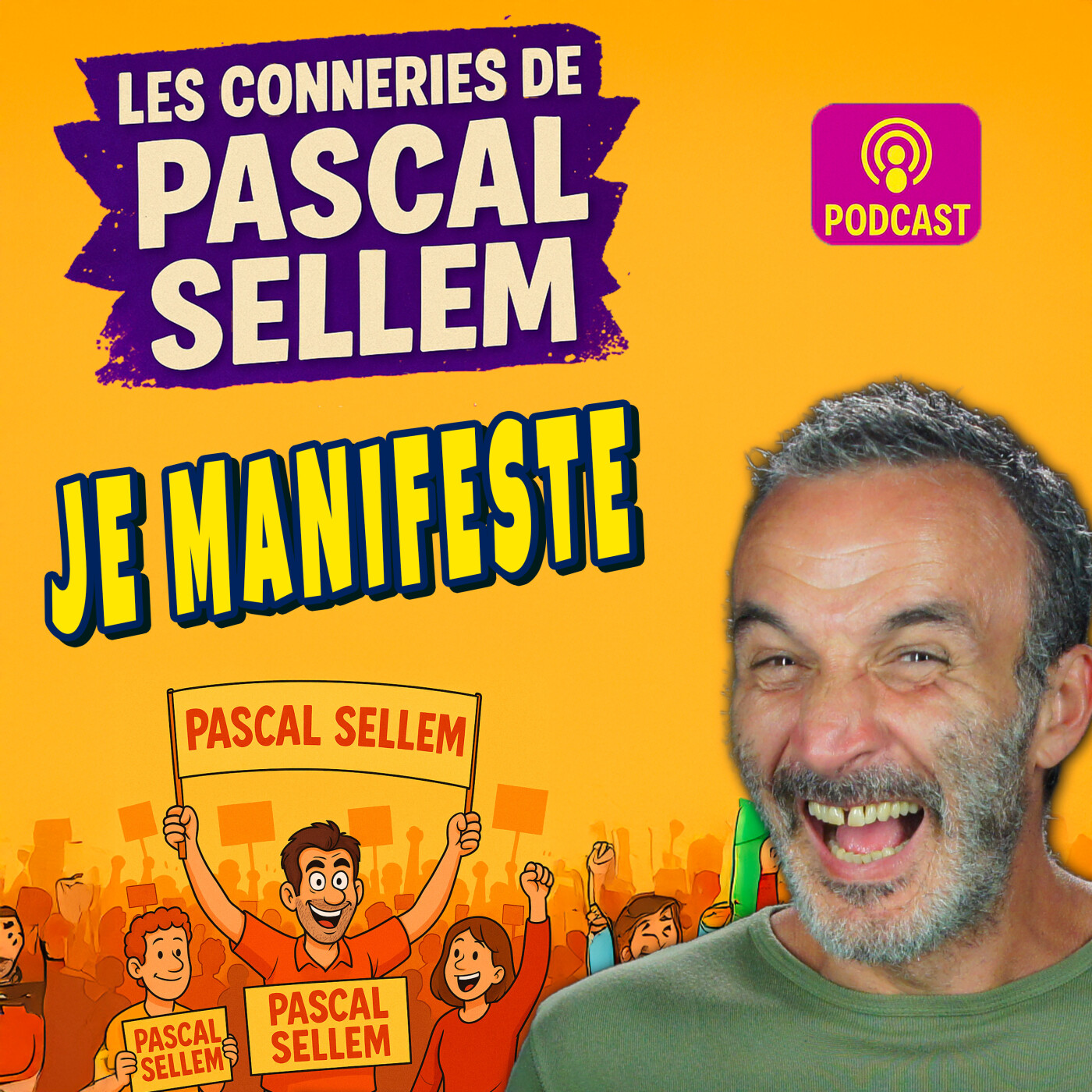 Venez manifester avec moi … mais pour quoi déjà ? – Canular Pascal Sellem
